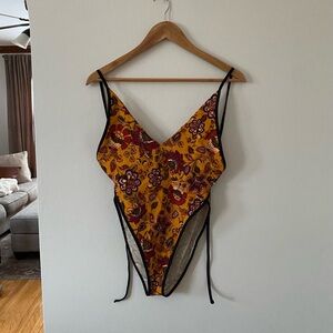 Free People Free-Est Amber Printed One Piece Swimsuit | Size M
